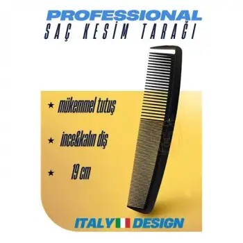 Profesyonel Saç Kesim Tarağı Geniş Diş ve İnce Diş Tarak Saç Şekillendirme Düzeltme Tarağı