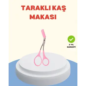 Profesyonel Taraklı Kaş Makası – Evde ve Salon Kullanımına Uygun