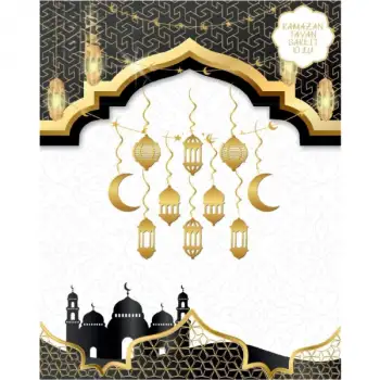 Ramazan Tavan Süsü 10lu Metalize Gold