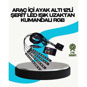 RGB Geçişli 4 Parça Araç İçi Aydınlatma