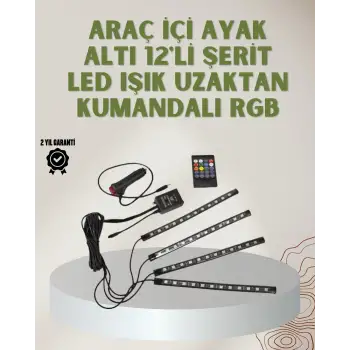 RGB LED Araç İçi Aydınlatma – Kumandalı Sistem