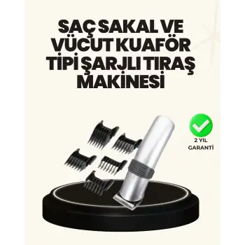 Şarjlı ve Kablosuz Tıraş Makinesi – Her Yerde Rahat Kullanım