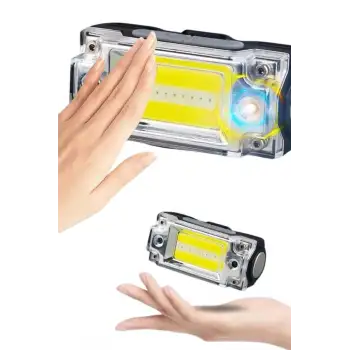 Sensörlü Kamp Lambası Ayarlanabilir Kafa Lambası Kafa Bantlı