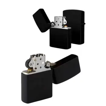 Siyah Kutulu Metal Çakmak Benzinli Hediyelik Eşya