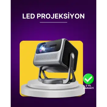 Smart Projector Android TV Ev Sinema Projeksiyonu