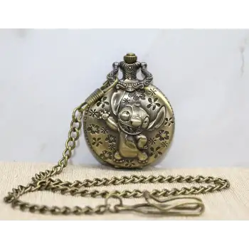 Stitch Tasarımlı Köstekli Saat