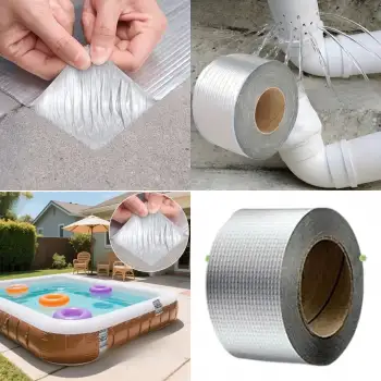 Su Geçirmez Çatlak Bandı 10cm 5m Yüksek Sıcaklık Dayanıklı Çatı Boru Duvar Onarım Çamur Bant