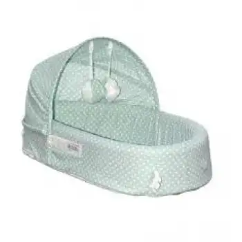 Taşınabilir Portatif Bebek Yatağı,Sırt Çantasına Dönüşebilen Portatif Bebek Yatağı (Yeşil)