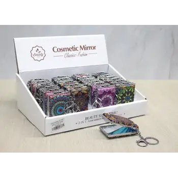 Taşlı El Aynası Anahtarlık Alk3768