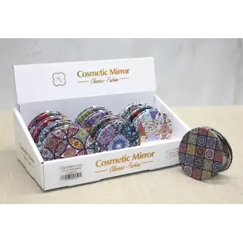 Taşlı El Aynası Yuvarlak İnce Alk3750