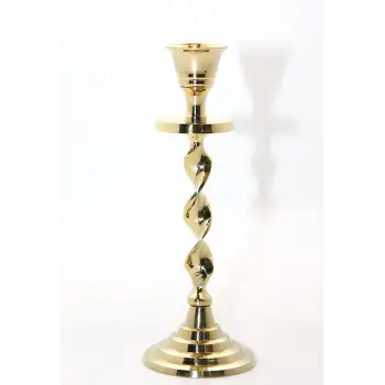 Tekli Pirinç Şamdan Model 2