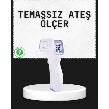 Temassız Termometre Hızlı Ölçüm Güvenli Dijital Ateş Ölçer