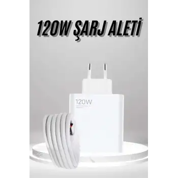 Type C Yüksek Hızlı Şarj Aleti Beyaz 120W Ultra Uzun Ömürlü