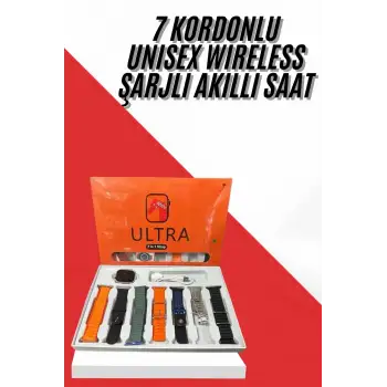 Unısex 7 Kordonlu Çok Fonksiyonlu Nabız Ölçer Uyku ve Sağlık Takibi