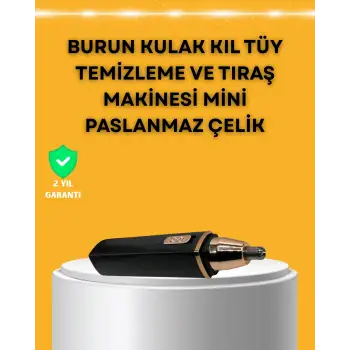 USB Şarjlı Sessiz Burun ve Kulak Kılı Temizleme Cihazı