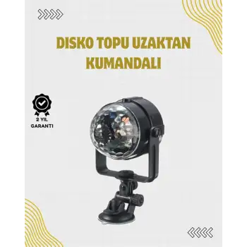 Uzaktan Kumandalı, Ses Kontrollü LED Disko Işığı - Parti ve Kulüpler İçin