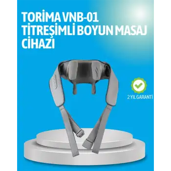 VNB-01 Titreşimli Boyun Masaj Aleti Gri Renk