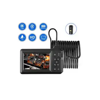 Vtn-008 Ekranlı Çift Kameralı 10 Mt Sert Kablo Yılan Endoskop Kamera 8 Mm 4.3 Inc