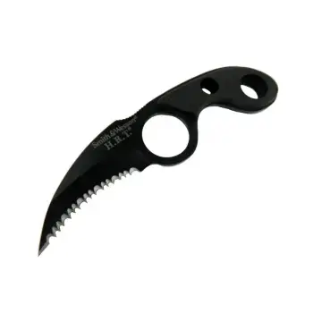 W Hrt2 Tırtıklı Karambit 17 Cm - Özel Kılıflı