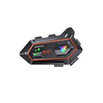 Y20 2x 1000m Telsiz Mesafeli 2 Kişi Bağlantılı Bluetooth Kask Kulaklık Fenerli İntercom