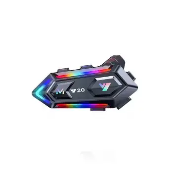 Y20 Motor Kurye Kask Kulaklık Rgb Modlu Bluetooth Motosiklet Kulaklık 5.3 Bluetooth Interkom