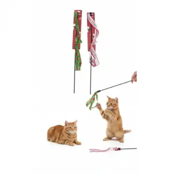 Yılbaşı Temalı Kedi Oyun Oltası