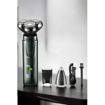 Yüksek Performanslı 3 Başlıklı Profesyonel Tıraş Makinesi