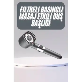 Yüksek Performanslı Masaj Etkili Su Tasarruflu Duş Başlığı Krom Kaplama Uzun Ömürlü