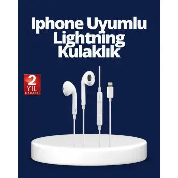 Yüksek Ses Kaliteli Mikrofonlu Kablolu Kulak İçi Kulaklık