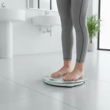 Yuvarlak Şeffaf Dijital Cam Baskül Terazi Tartı Hassas Ölçüm Modern Şık Tasarım