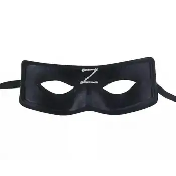 Zorro Maskesi Z Baskılı Lastikli