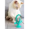 ® Vantuzlu Zilli İnteraktif Dönebilen Mama Kaplı Renkli Eğlenceli Eğitici Kedi Oyuncağı