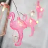 10lu Pilli Led Flamingo Dekoratif Işık Zinciri Aydınlatma 1,5 Mt
