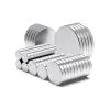50 Adet 10x2mm Yuvarlak Neodyum Mıknatıs Güçlü Magnet Nikel Kaplamalı