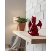 12 cm Kırmızı Ejderha Figürü Koleksiyonluk Dekoratif Biblo