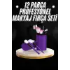 12 Parça Profesyonel Makyaj Fırçası Far Fırçası Allık Fırçası Yumuşak Kıllı