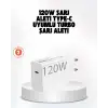 120W Güçlü Hızlı Şarj Adaptörü ve Type-C Kablo Seti – Güvenli Şarj Teknolojisi