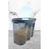2 Kapaklı Ölçekli Erzak Saklama Kabı - 1,2 Litre - Sa930