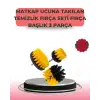 3 Parça Matkap Ucu Temizlik Fırçası Dayanıklı Naylon Kıllı