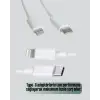 30W Type-C Lightning Hızlı Şarj Kablosu 1.2m iPhone Uyumlu