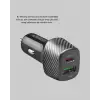 38W Araç Şarj Cihazı Type-C PD USB Hızlı Şarj Çift Port