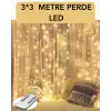 3x3 Metre Perde LED Işık – Parti ve Bahçe Dekorasyonu