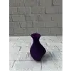 5 cm Mor Kalp Formlu Mini Vazo Modern Mini Dekor Ürünü