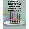 5li Araç Temizlik Fırça Seti-Detaylı Temizlik İçin Çok Amaçlı Fırçalar