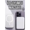 5000 Mah İOS Uyumlu Magsafe Kablosuz Şarj Hızlı Şarj Desteği