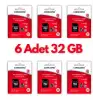 6 Adet Ultrahız 32gb Micro Sd Hafıza Kartı: Yüksek Performans ve Geniş Depolama Kapasitesi