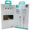 6A (iPhone-TYPE-C-Micro) 3 ü 1 Arada Şarj Kablosu Dvip L37
