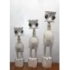 Ahşap 3lü Deve Kuşu Seti 90 Cm Trendy:7