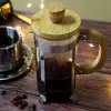 Ahşap Detaylı 350 ml Cam French Press