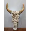 Ahşap Duvara Asmalı Bufalo Kafası